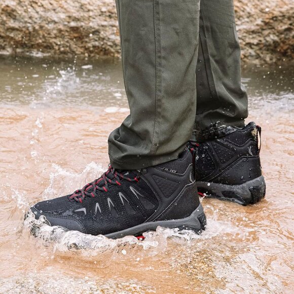 ⚡Men's Waterproof Hiking Boots Non-Slip Lightweight Mid Top Ankle Boot - Picture 7 of 9